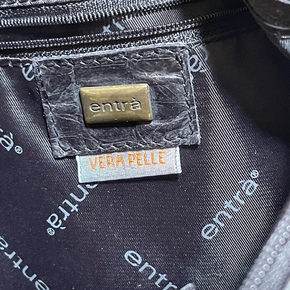 Entra reptile embossed shoulder bag - Picture 12 of 14